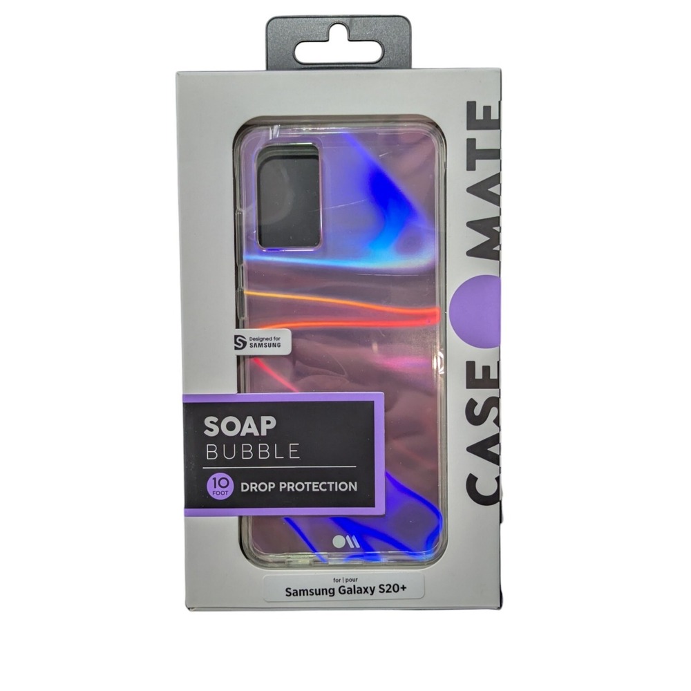 F1. Case-Mate Soap Bubble Case for Samsung Galaxy S20+ (Plus) -Soap Bubble New